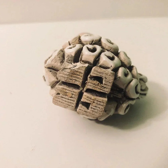 Vtg Artesania Rinconada Llama Art Pottery Figurine 3.25  Inch Tall Chipped Foot - Picture 12 of 16